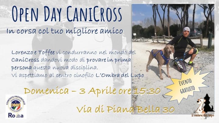 evento canicross 3 aprile via di Pianabella 30 Ostia antica